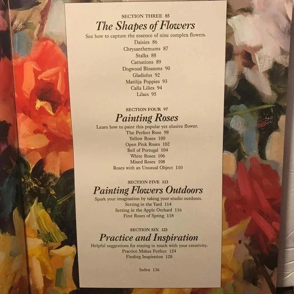 Paining flowers with Joyce Pike Book - Picture 3 of 3